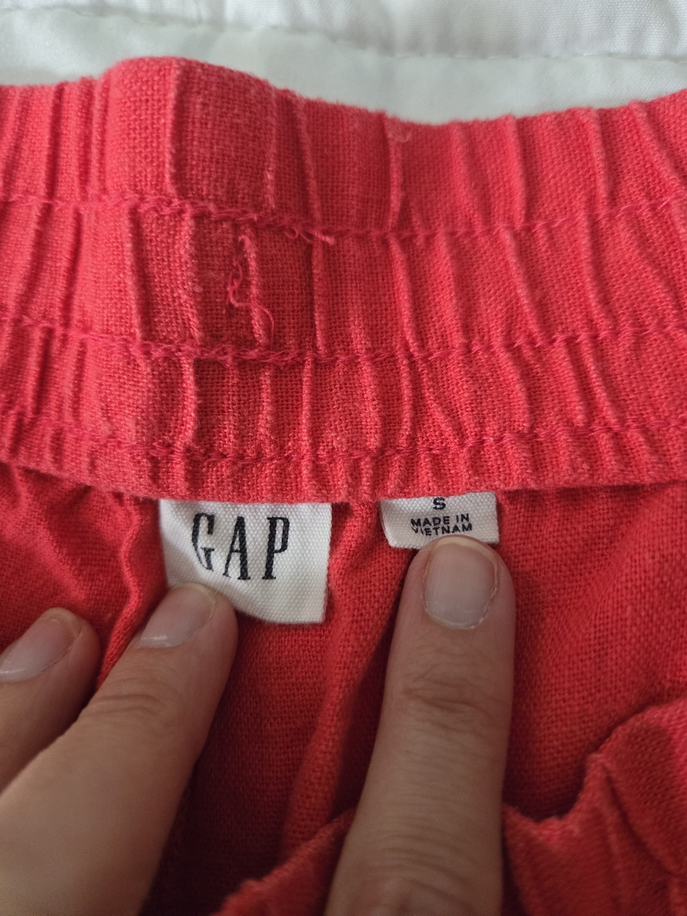 GAP Womens Coral Pink Elastic Waist Shorts